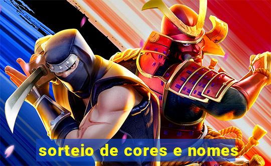 sorteio de cores e nomes